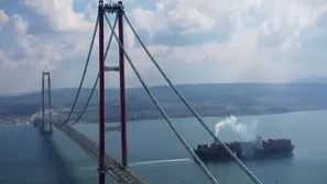  Turquía inauguró puente colgante más largo del mundo / Video: AFP