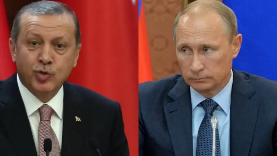 Recep Tayyip Erdogan y Vladimir Putin. (Foto: AFP)