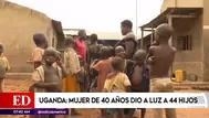 Uganda: mujer de 40 años dio a luz a 44 hijos y su esposo la abandonó