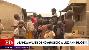 Mujer tiene 38 hijos en Uganda.