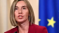 Federica Mogherini, jefa de la diplomacia de la Unión Europea. Foto: AFP