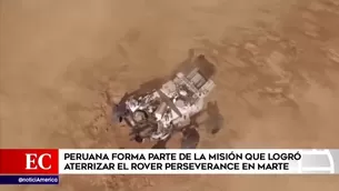 Vehículo Perseverance de la NASA aterriza en Marte. América Noticias