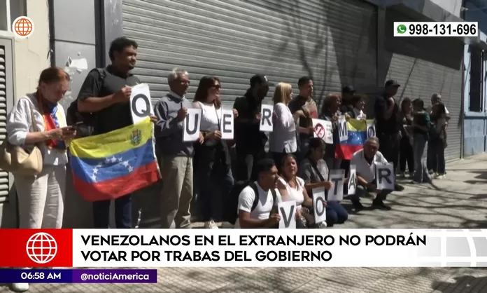 Venezolanos en el extranjero no podrán votar