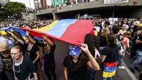 La &quot;marcha de los abuelos&quot; fue convocada en Venezuela. Foto: AFP