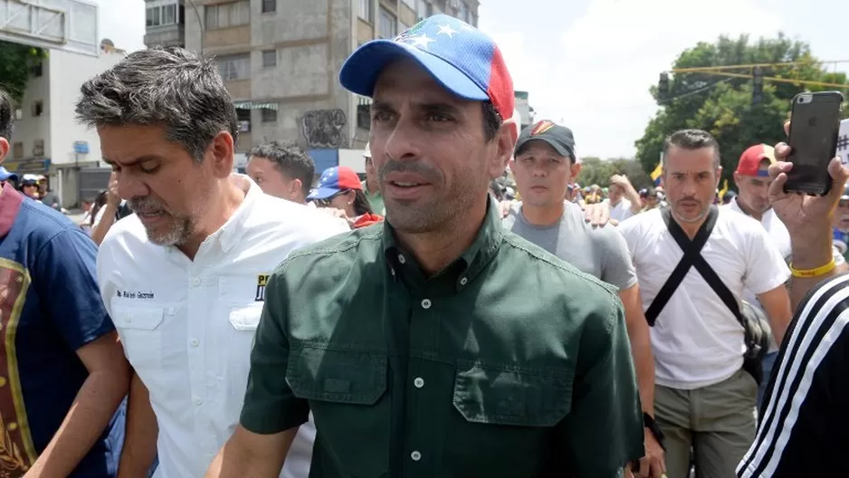 Henrique Capriles, gobernador de Miranda, en Venezuela. Foto: AFP