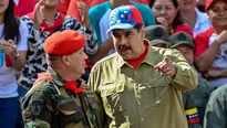 Diosdado Cabello y Nicolás Maduro en Venezuela. Foto: AFP