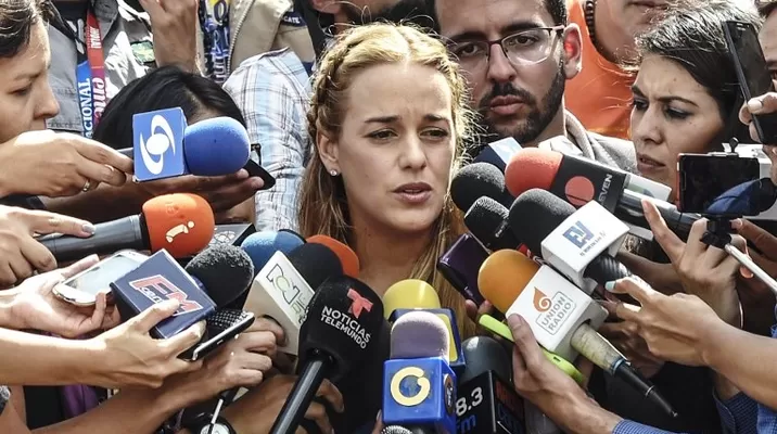 Lilian Tintori, esposa del opositor venezolano Leopoldo López. Foto: AFP Lilian Tintori, esposa del opositor venezolano Leopoldo López. Foto: AFP