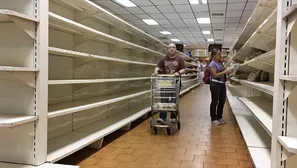 Venezuela: el drama anaqueles vacíos en los supermercados. Video: AFP