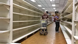 Venezuela: el drama anaqueles vacíos en los supermercados. Video: AFP