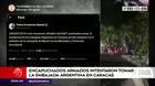 Venezuela: Encapuchados armados intentaron tomar embajada argentina en Caracas