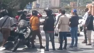 Venezuela: Juan Guaidó frustró secuestro de su equipo en autopista. Foto: captura