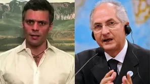 Leopoldo López y Antonio Ledezma. Foto: AFP