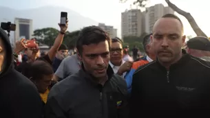 Venezuela: Leopoldo López y su familia se refugian en embajada de Chile en Caracas. Foto: Captura