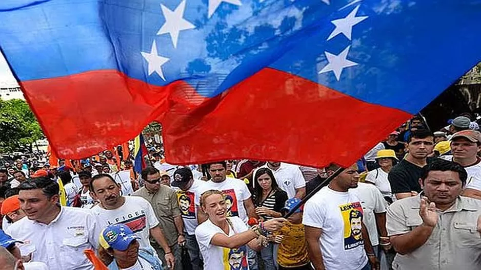 Lilian Tintori encabezó la protesta. Foto referencial: Difusión