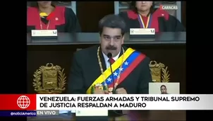 Instituciones apoyan a Nicolás Maduro. Foto: captura de TV