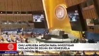 ONU aprueba misión para investigar violaciones de Derechos Humanos en Venezuela. Foto y video: América Noticias