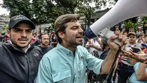 Juan Andrés Mejía, coordinador de  Voluntad Popular. Foto: AFP