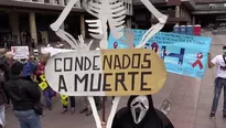 Pacientes venezolanos con VIH exigen antirretrovirales. Video: AFP