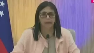 El régimen chavista informó que Delcy Rodríguez no viajará al extranjero y prioriza temas internos. Video: Canal N