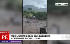 Venezuela: Tres muertos deja inundaciones y derrumbes por lluvias - Noticias de pelicanos-muertos