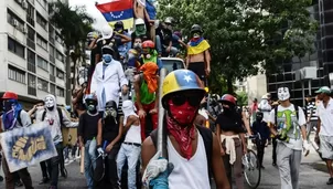Continúan protestas contra Maduro en Caracas y toda Venezuela. Foto: AFP