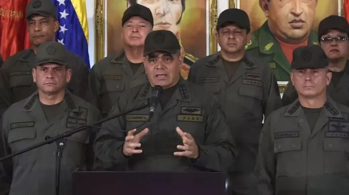 Venezuela: ministro de Defensa pide a militares aguantar tormenta por sanciones de Estados Unidos. Foto: AFP Venezuela: ministro de Defensa pide a militares aguantar tormenta por sanciones de Estados Unidos. Foto: AFP