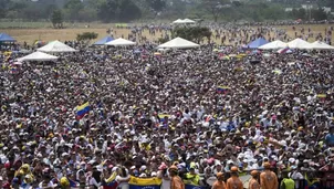 Una multitud se da cita en Cúcuta para apoyar la iniciativa de Brenson y Guaidó. Foto: AFP