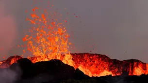 Erupción de volcán en Islandia. Video: Canal N / Foto: AFP