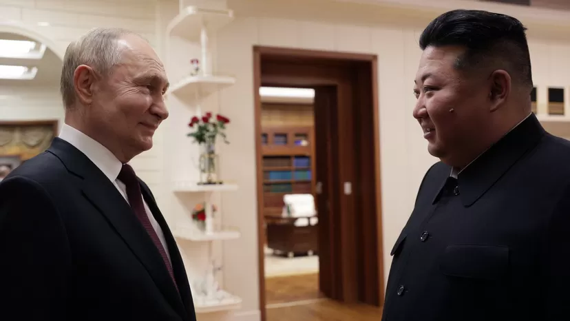 Vladimir Putin y Kim Jong Un inician cumbre en Corea del Norte para impulsar cooperación militar
