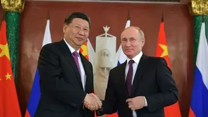 Vladimir Putin y Xi Jinping lanzan contraofensiva contra guerra comercial de Estados Unidos. Foto: AFP