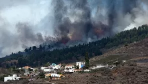 El volcán Cumbre Vieja en la isla española de La Palma entra en erupción. Foto: AFP