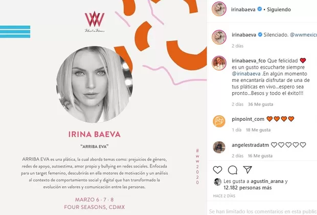 Irina Baeva denunció que cancelaron su evento por polémica con Geraldine Bazán  