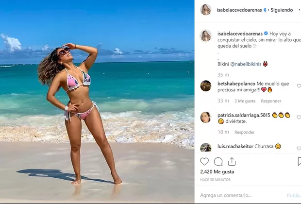 Isabel Acevedo recuerda viaje a Cancún con sexy fotografía y deja mensaje 