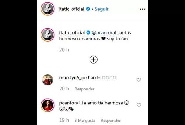 Itatí Cantoral se declara