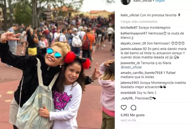 Itatí Cantoral se fue a Disneyland con sus hijos y difundió estas fotos