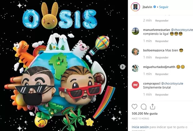 J Balvin y Bad Bunny
