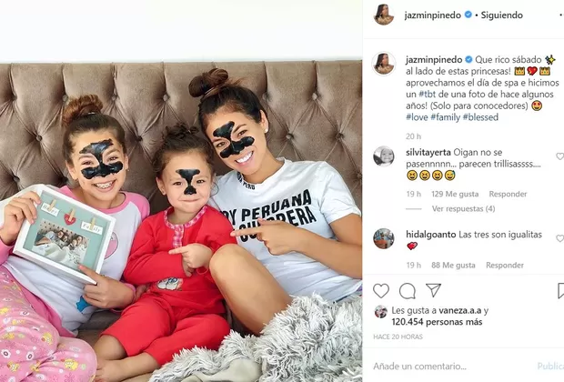 Jazmín Pinedo olvida a Gino Assereto en foto familiar y le juega cruel broma 