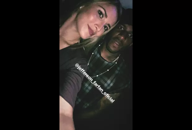 Jefferson Farfán y Ruth Kruger