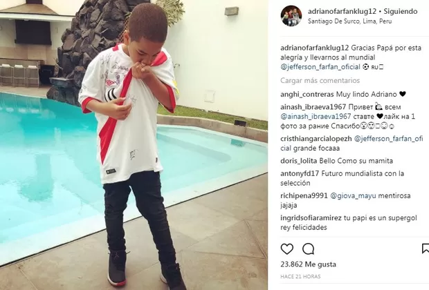 Hijo de Jefferson Farfán