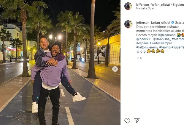 Jefferson Farfán y el esperado reencuentro con su hijo mayor