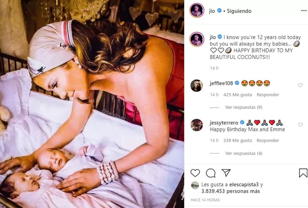 Jennifer López celebra el cumpleaños de sus mellizos 