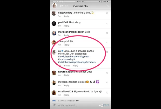 Jennifer López responde a sus críticos