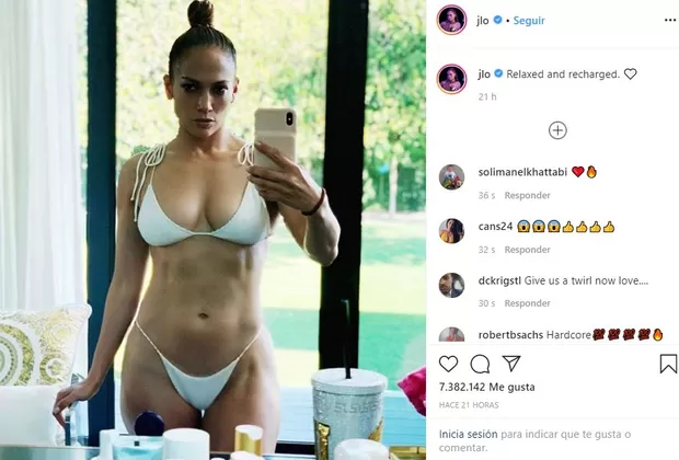 Jennifer López y la candente foto que remece las redes sociales