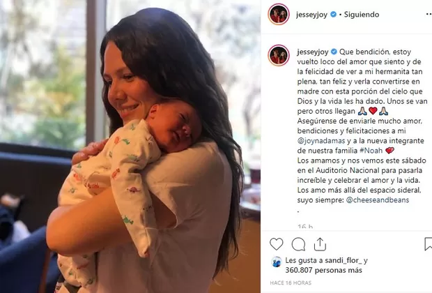 Jesse y Joy hija