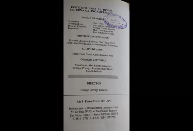 Jorge Cuba integró instituto creado por Alan García