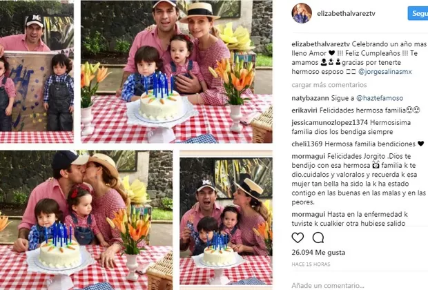 Jorge Salinas y sus mellizos