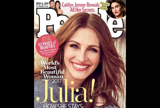 Julia Roberts fue elegida por quinta vez como la mujer más bella del mundo