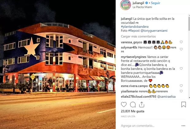 Julian Gil debe borrar mural de Puerto Rico en su restaurante en Miami