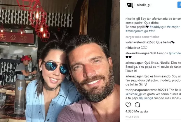Julián Gil: hija del actor lo defiende tras separación de Marjorie de Sousa
