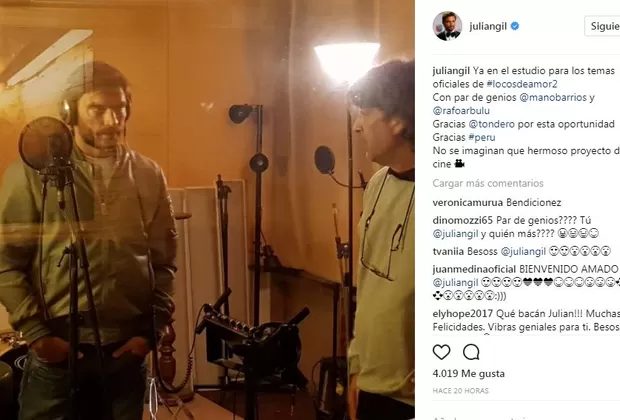 Julián Gil regresó a Perú